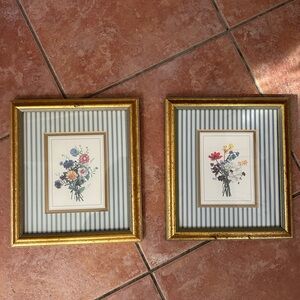 Gold Framed Floral Art Prints